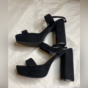 Block platform heel
